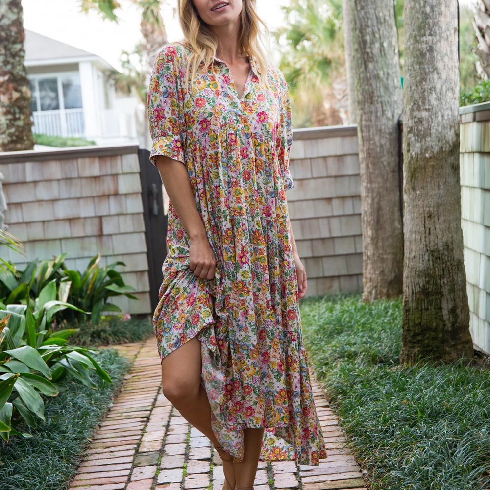 Natural Life Multicolor Floral Dress